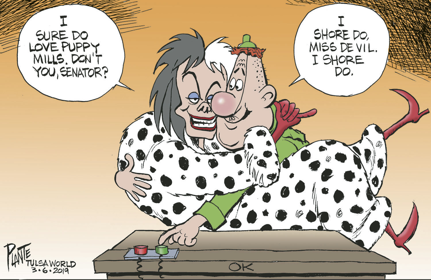 Bruce Plante Cartoon: OK Puppy Mills